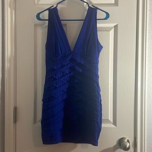 Blue mini dress